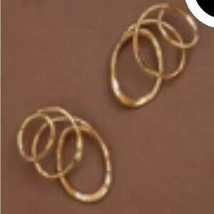 NWT Alexis Bittar Twisted Gold Looped Ear Climber